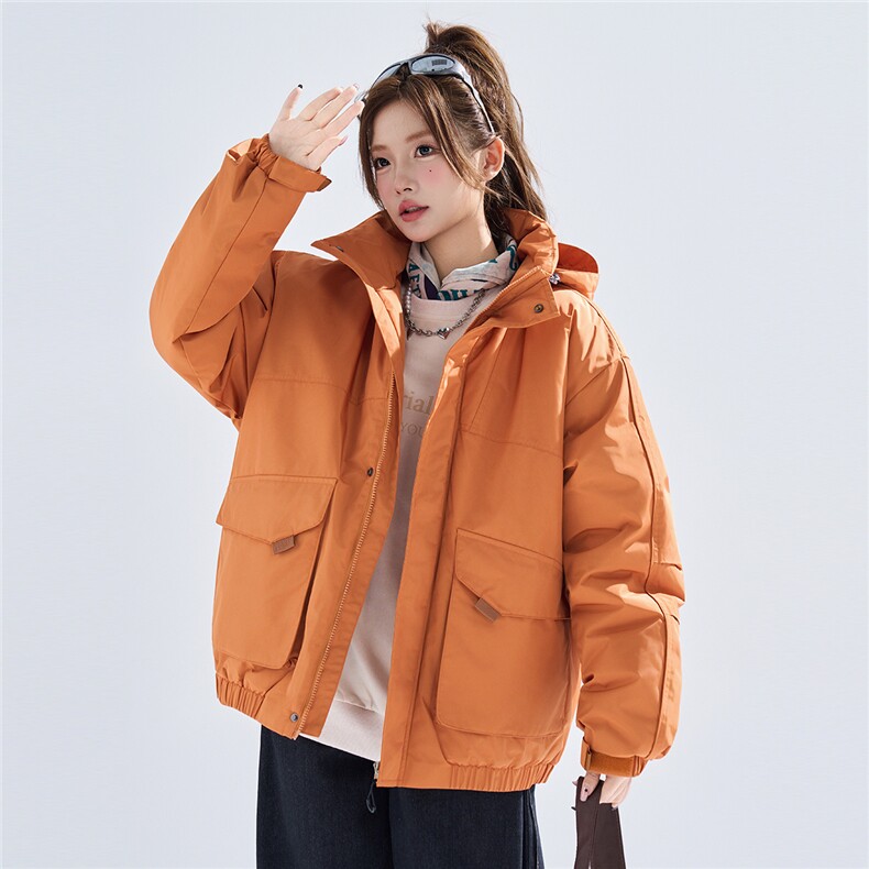 新款冬季大码羽绒棉服棉袄连帽工装韩版宽松外套A436-2533-P98,男装棉衣,电商A436