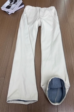 B221美式ins高街斜切微喇休闲洗褪加绒牛仔裤LK25594-特P55控98，男装牛仔裤，电商B221