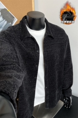 重磅雪尼尔480g新款银狐绒宽松夹克外套男J5265J加绒-特P45控88，男装夹克，电商A001-1
