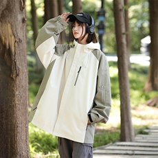 秋季新款二开宽松夹克男撞色冲锋衣外套DSA157B-JK7839-特P70，男装夹克，电商A157B