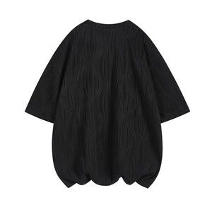 8XL-M 特大码夏季短袖冰丝皱感透气T恤男潮垂感宽松半袖DX305P45图片