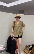 夏季新款韩版飞袖设计洋气小衫，其它，L·H·X