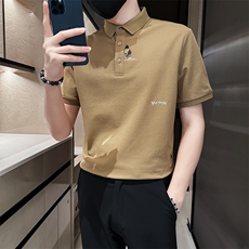 2025夏季新款刺绣高级感短袖T恤翻领Polo衫32555-P58，男装T恤，电商D342