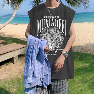 量大图低自动【有货】纯棉背心HD019-1-BX2544-P20图片