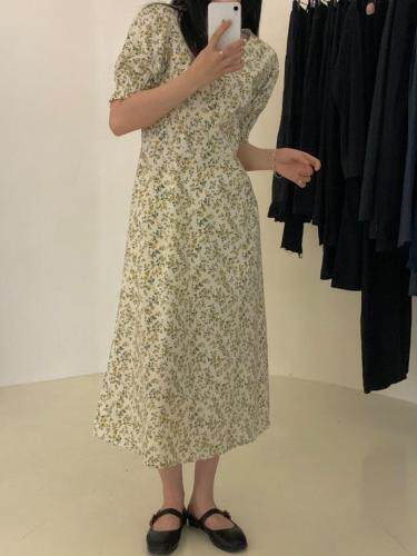 夏季新款碎花修身连衣裙，女装连衣裙，Here Bella(5F)