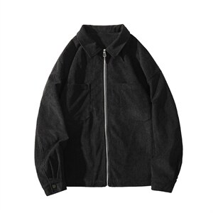 2023秋潮流灯芯绒cityboy拉链外套男休闲大码翻领夹克J25019-P85图片