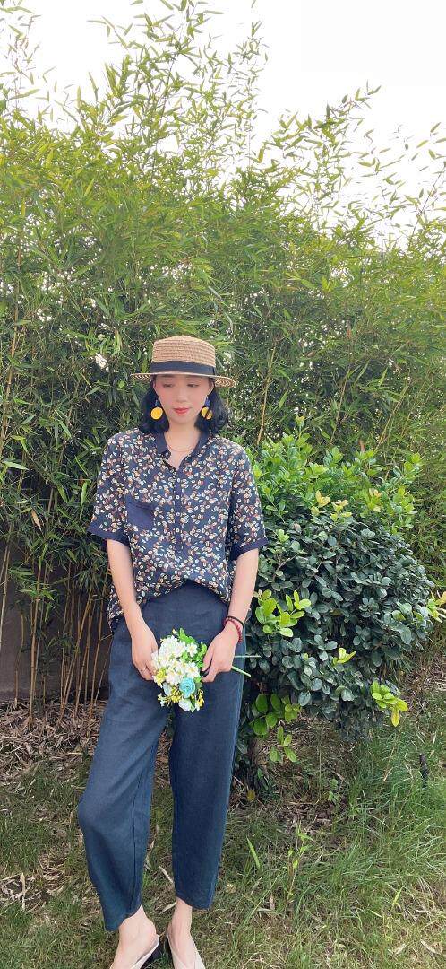 纯苎连衣裙小衫裤子裙子衬衣 时尚风 风淑女风休闲风，女装连衣裙，川哲