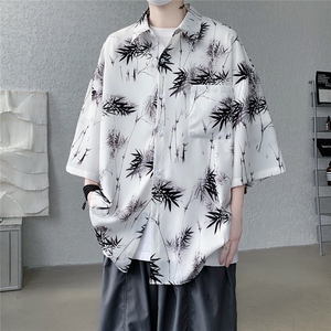 档口现货高品质25夏短袖衬衫冰丝衬衣衫CS156P40,男孩儿小奶狗穿搭图片