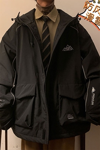 24冬季防水防风防寒滑雪服男单板双板反光条保暖时尚外套M69-P170图片