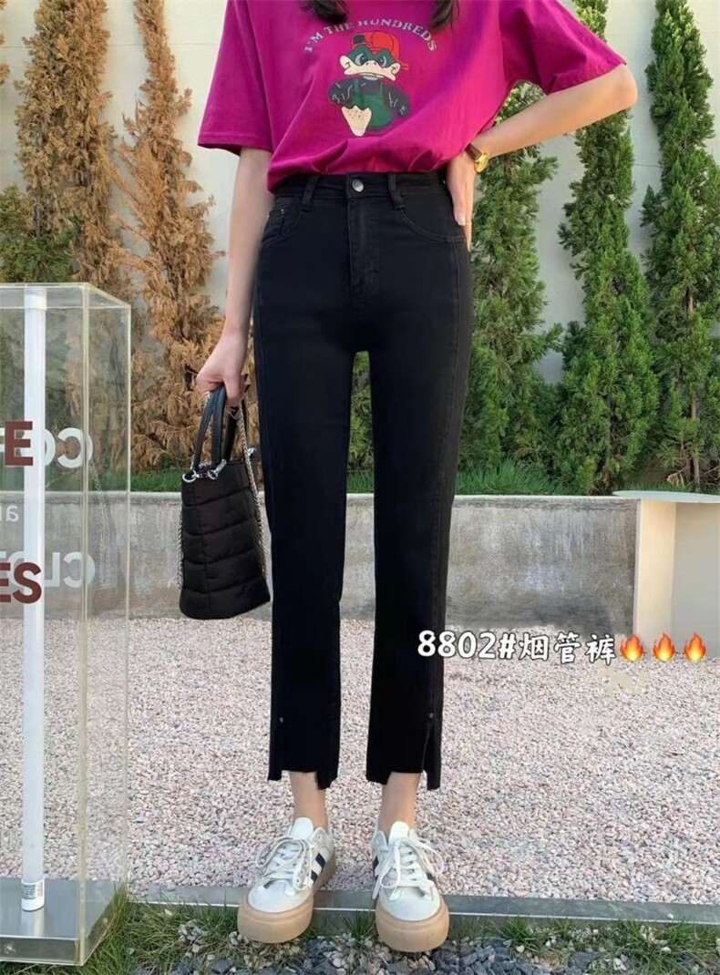 2022主推款弹力显瘦百搭烟管裤，其它，简 影