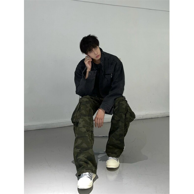 【有货】cleanfit工装外套男春秋美式高街短款夹克JK8325CC-P78,男装夹克,星座1007（原301D）
