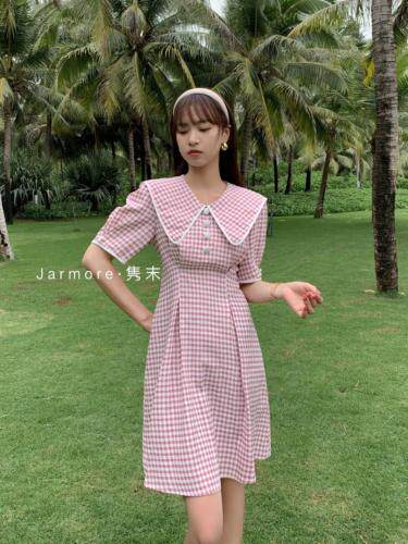 格纹连衣裙，女装连衣裙，Jarmore隽末