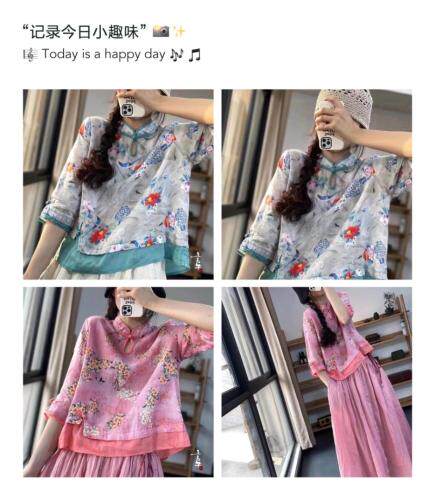 夏装新款，女装，古韵夕木