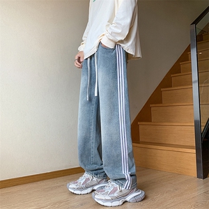 牛仔裤男秋季新款宽松大码直筒裤阔腿裤K2358-P48图片