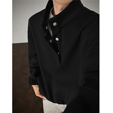 秋装新品重磅运动风磁吸扣立领休闲卫衣外套男H1131特P50，女装短外套，电商A341