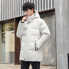 高质量男士白鸭绒加厚中长款可定制班服团服25羽绒服Y217P150，男装羽绒服，星座1602B（原101B-1）