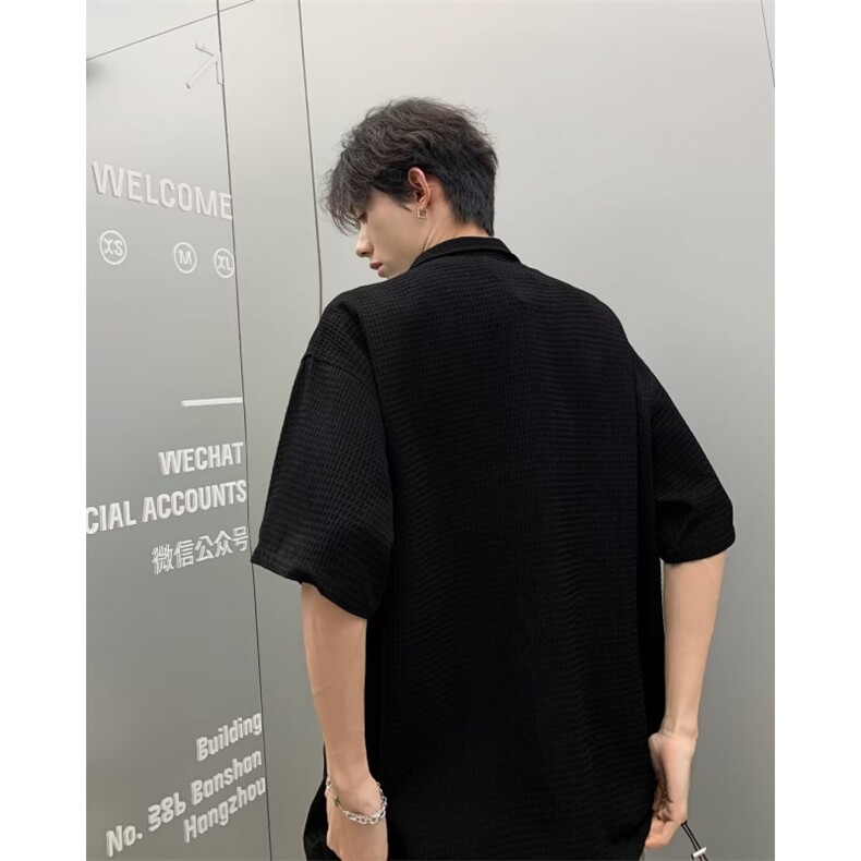 夏季简约休闲开衫拉链短袖男WC4509P33,男装T恤,星座1116-2