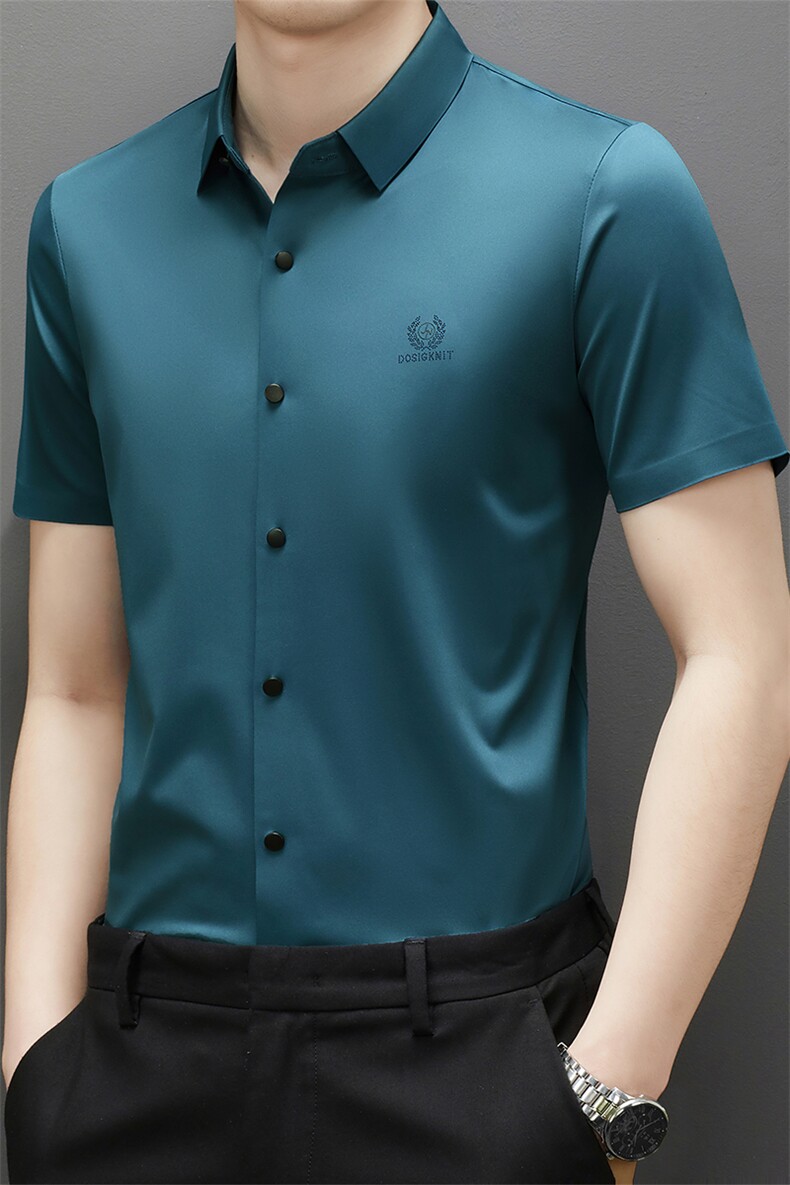 BA9601钱塘2020-2夏季男士精品休闲商务短袖衬衫主推P55,男装衬衫,钱塘207-2