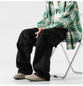 现货-K841-P60 抖音数据款男女宽松直筒休闲裤百搭拖地裤阔腿裤图片