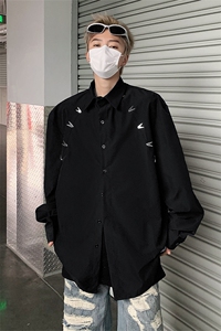 男装衬衫24春季金属设计感男休闲长袖衬衣衫 XZ514-2-202416-P78图片