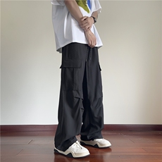 2025夏季新款冰丝透气工装口袋宽松休闲裤B315-K24180-特P35控68，男装工装外套，电商B315