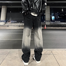 美式高街vibe风直筒长裤欧美痞帅男hiphop复古水洗牛仔裤，男装牛仔裤，星座301D-4(原星座1004-4）