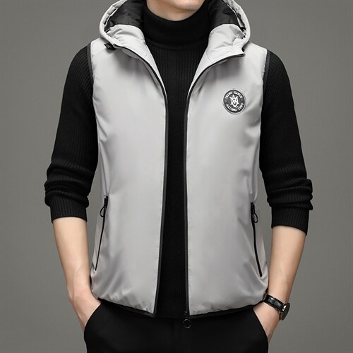 马甲男冬季外套外穿坎肩立领无袖男士棉服马夹秋冬背心ZG2820-P90,男装棉衣,电商B212（原钱塘6029）