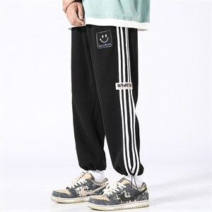 青少年大码休闲运动九分裤学生潮流个性百搭抽绳束脚卫裤K9169P38,男装休闲裤,电商B226