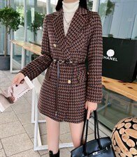 冬装格子大衣，其它，慧姿阁