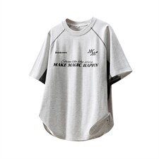 1袖子内侧拼网眼透气设计印花大码M-5XL短袖T恤男DX78023P50控78，男装T恤，星座226-2