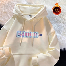 网络图现货美式连帽潮牌字母印花加绒加厚卫衣JFY7170-P33绒38，男装卫衣，星座715-7