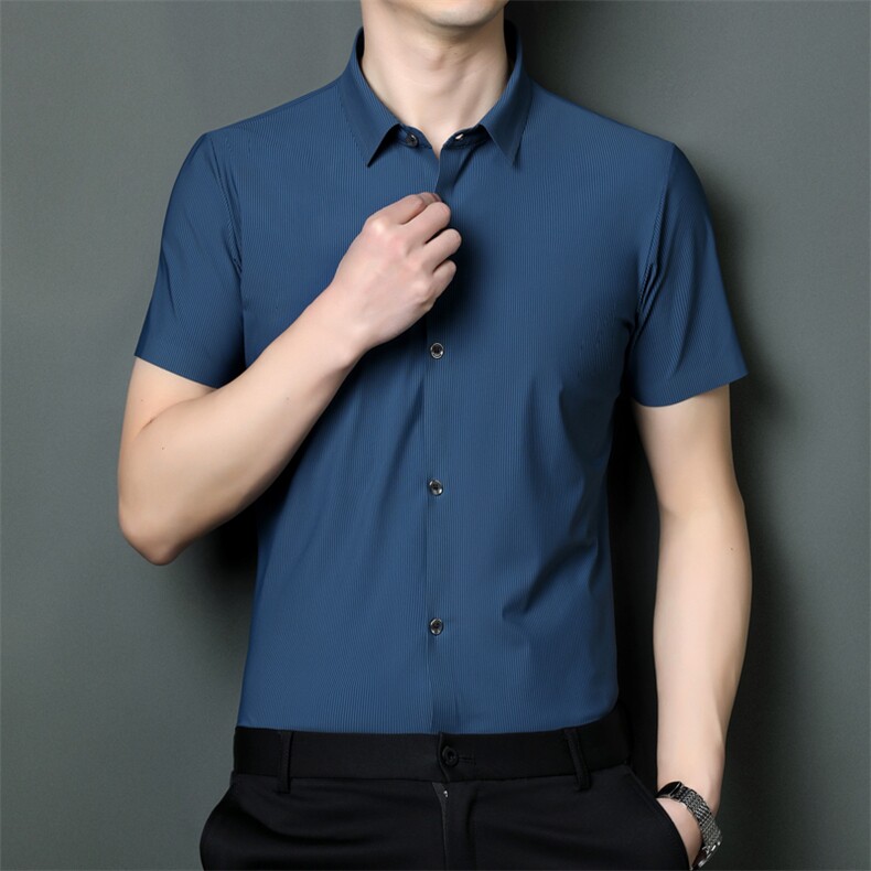 SQY9827男式2023年夏季新款衬衫男短袖商务时尚休闲衬衣男装P65,男装衬衫,电商B360