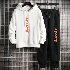 TL8006-P80连帽卫衣套装男运动套装两件套长袖运动服网格挂拍，男装休闲套装，电商A040A