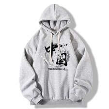 纯棉连帽卫衣男大码运动帽衫宽松薄WY2134-P35加绒款-P40，男装卫衣，电商A040