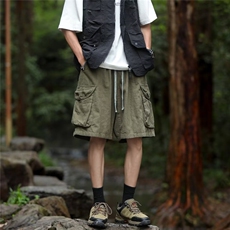 日系工装短裤男士夏季直筒运动休闲五分裤子KX30，男装牛仔裤，星座1116A-1（原606A）