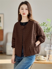 棒球领休闲外套女2026春秋季新款洋气短款百搭上衣，女装短外套，余墨