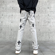 潮流美式刺绣嘻哈高街水洗牛仔裤潮流休闲裤A161-S2357-P60，男装牛仔裤，电商A161