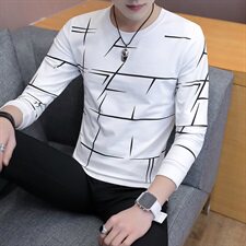 款6622长袖t恤男春季2021韩版新款圆领男士卫衣潮流打底衫，男装卫衣，电商D310（原电商305）