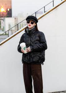 【现货】冬季新款，欧版宽松洋气显瘦羽绒服，女装羽绒服，东洋天堂之花