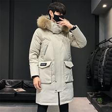 价格调整按市场嘴低价拿货大毛领长款修身户外羽绒服，男装羽绒服，星座301D-5(原星座1415）