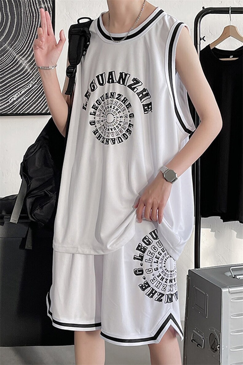 2023夏季新款港风大皂大码休闲运动套装M-5XHQ21304-P50,男装休闲套装,电商A022