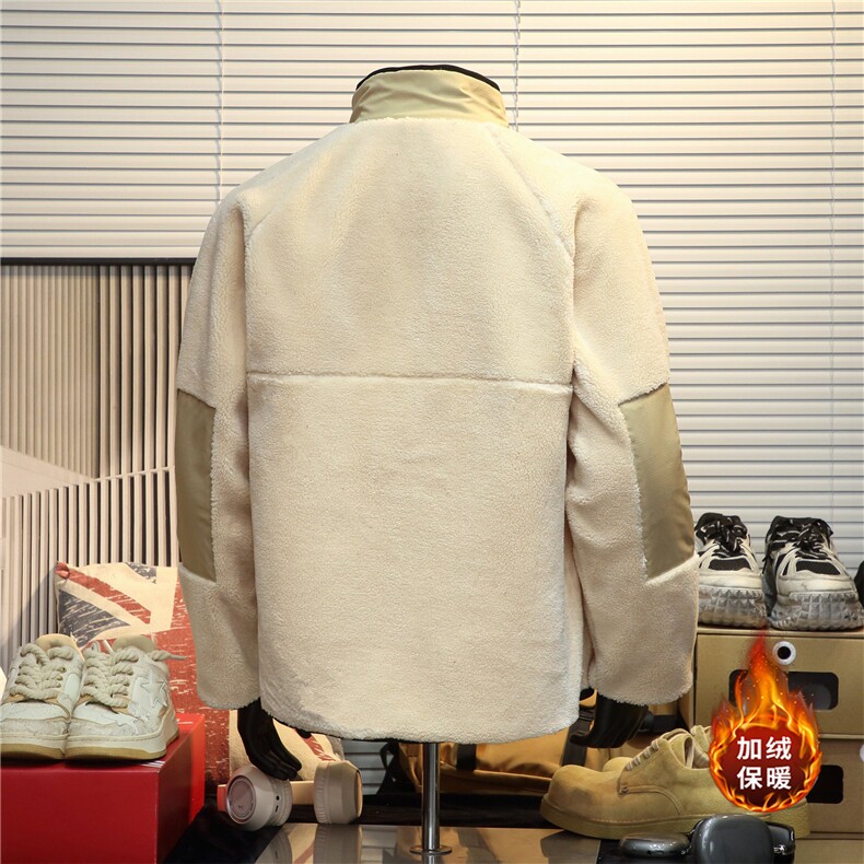 程冠希同款加厚毛茸茸保暖外套A061-AJ00896-特P90,男装棉衣,电商A061