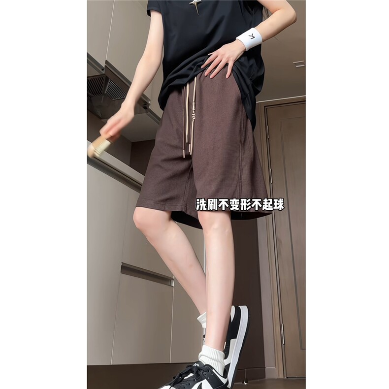 夏季新品时尚百搭男士休闲短裤针织华夫格五分裤K6682-P30,男装牛仔裤,电商A006