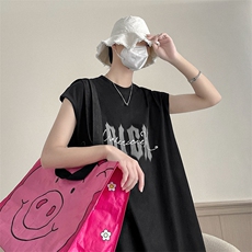 坎肩无袖背心美式高街潮牌印花情侣男装T恤B225-T9226-P35-X48，男装背心/马甲，电商B225