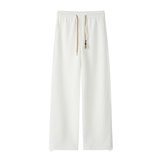 2026春季新款纹理感休闲裤男潮流大码拖地阔腿裤K5634特P33控58，男装休闲裤，电商A001