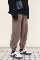 202-7-G秋季新款长裤男针织裤运动休闲韩版宽松卫裤潮流，男装休闲裤，星座1302