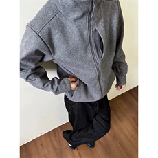 春秋新款做旧连帽开衫卫衣男日系宽松休闲长袖百搭外套J8102，女装短外套，星座1116A（原606A-3）