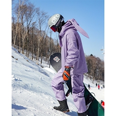 防水防风兔耳朵银狐绒滑雪服潮情侣套装M38+K1002J加绒P200控328，男装休闲套装，电商A001