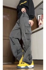 703-K359-P55秋季高品质含锦高街潮牌宽松工装直筒休闲裤，男装工装外套，星座703