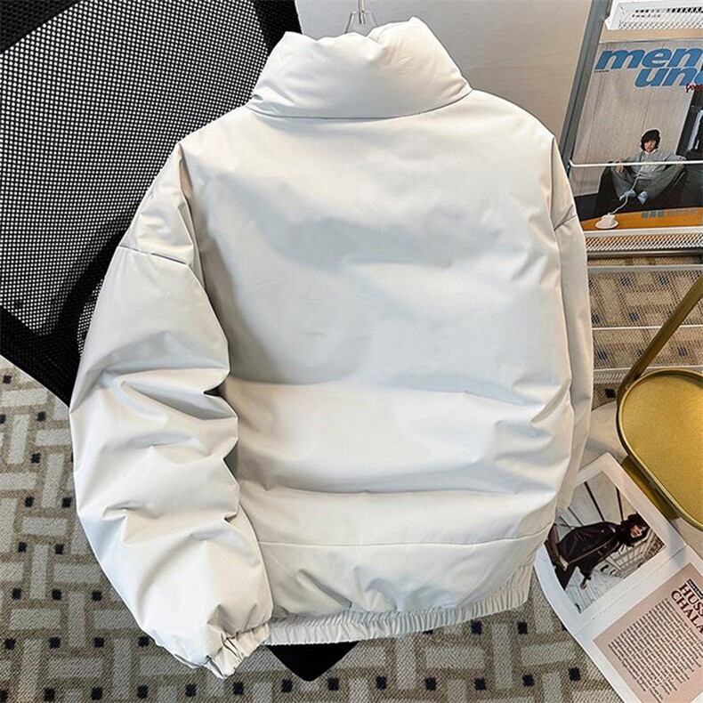 现货美式高街休闲夹克冬季立领纯色三防户外工装加厚棉服外套,男装夹克,电商A486